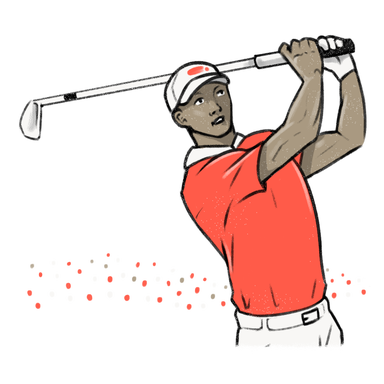 male golfer