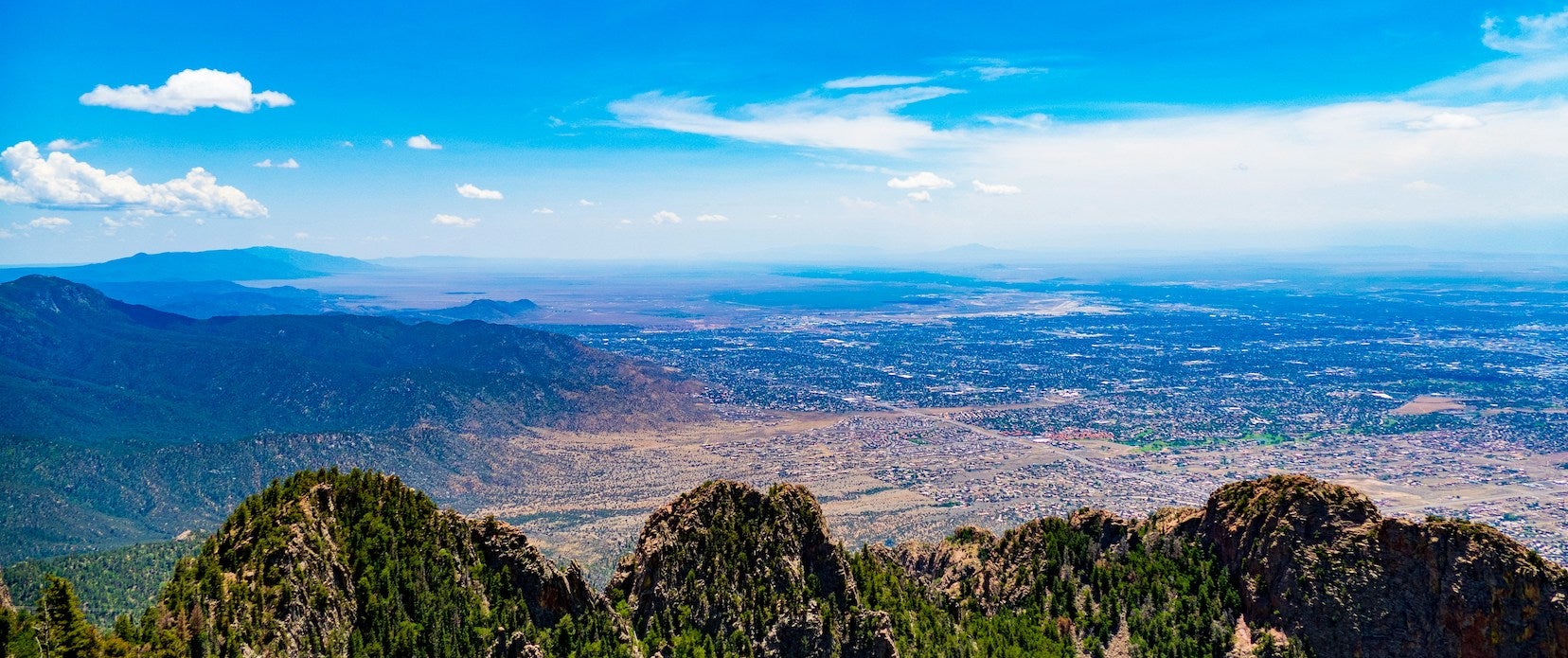 View of Albuquerque, home to local concerts and live music venues