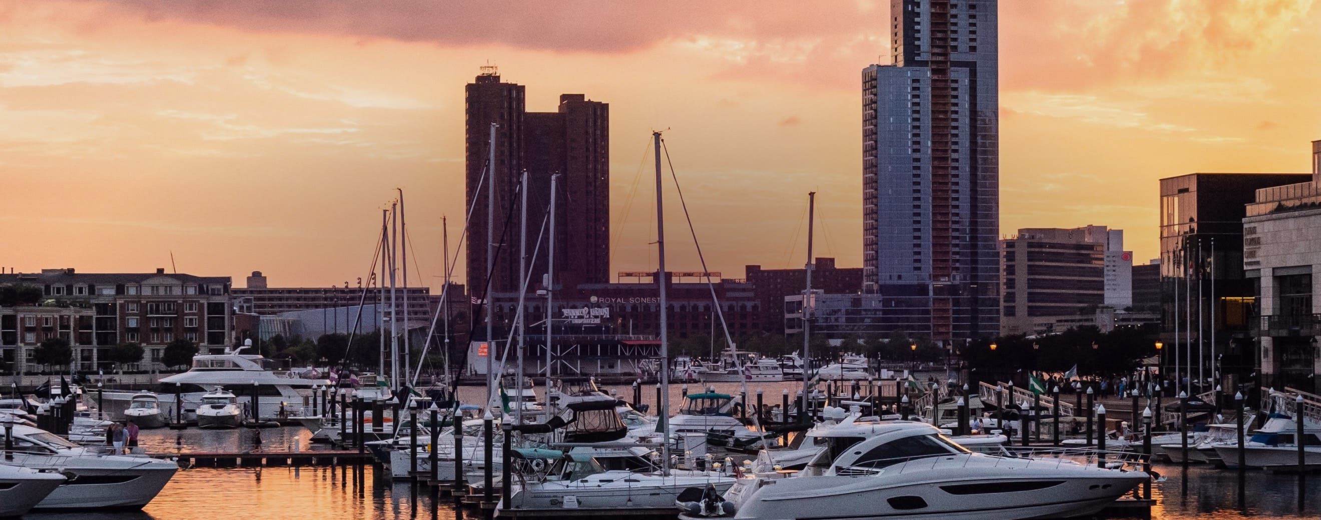 View of Baltimore, representing local events