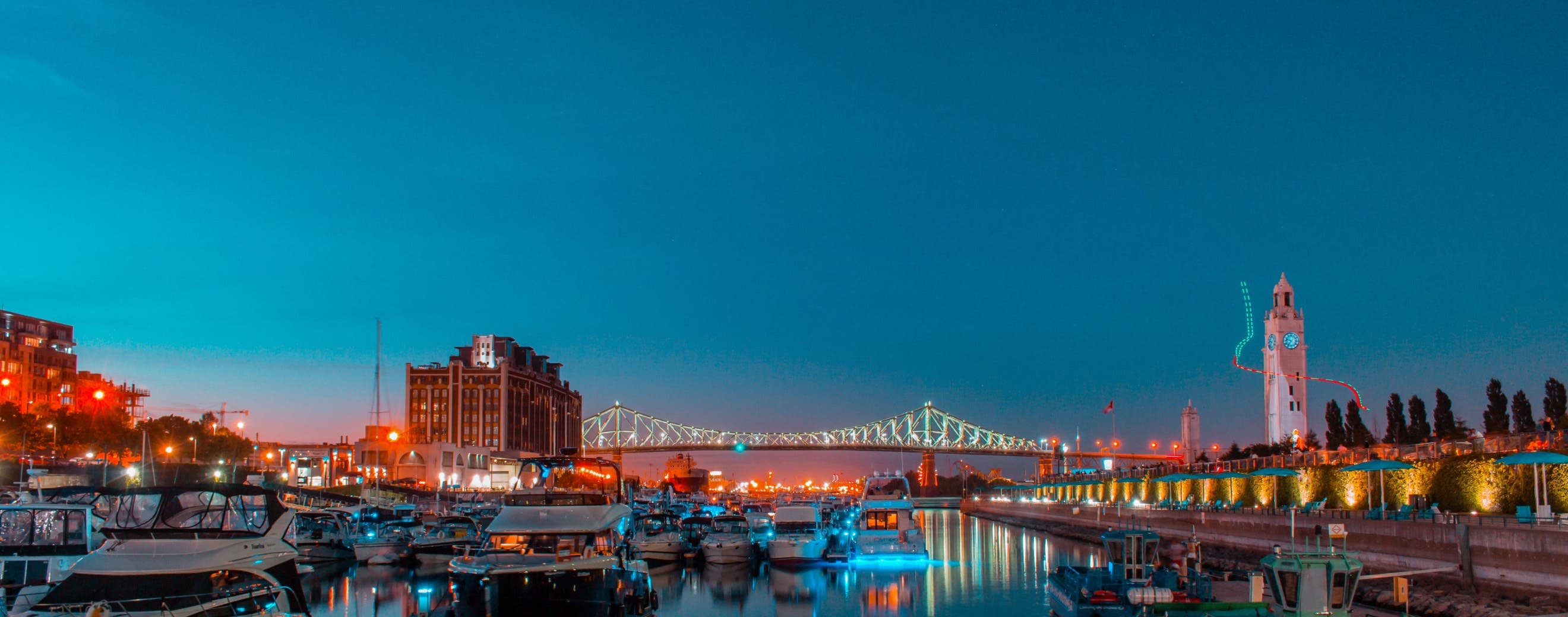 View of Montreal, home to local sports events and stadiums