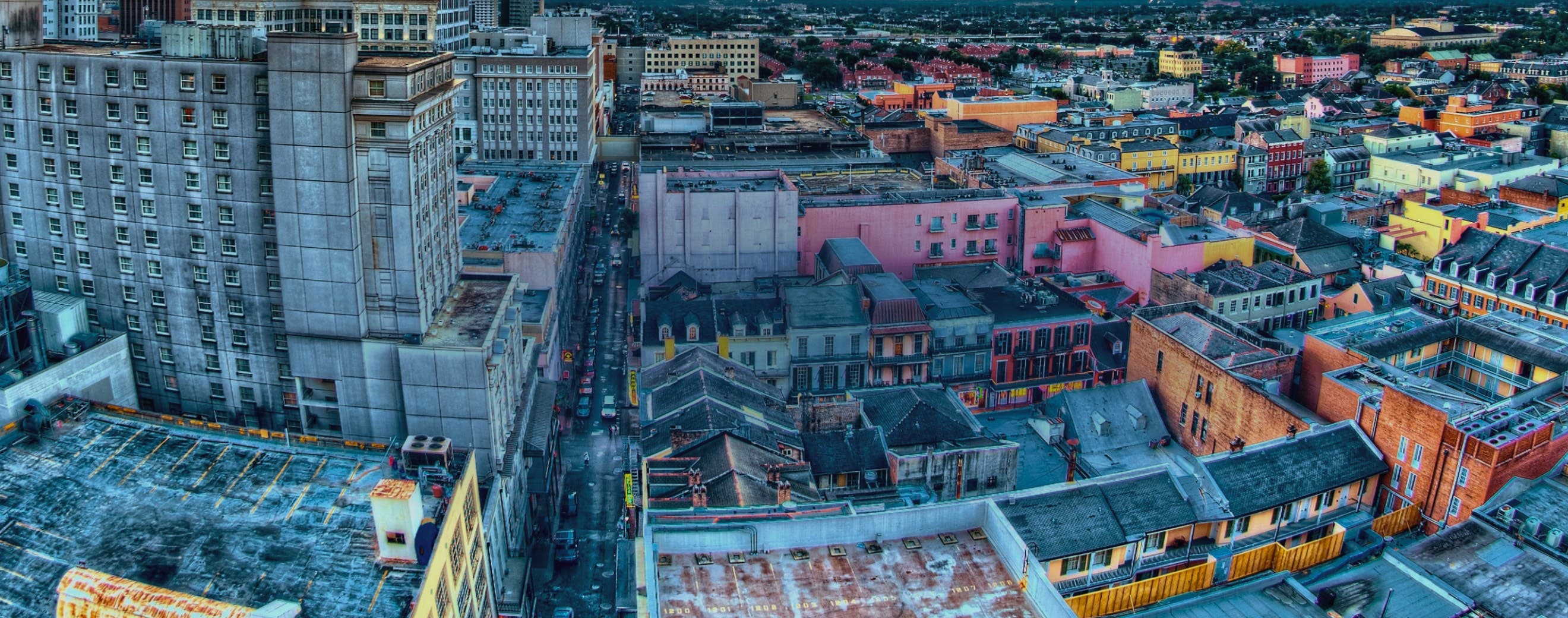 View of New Orleans, representing local events