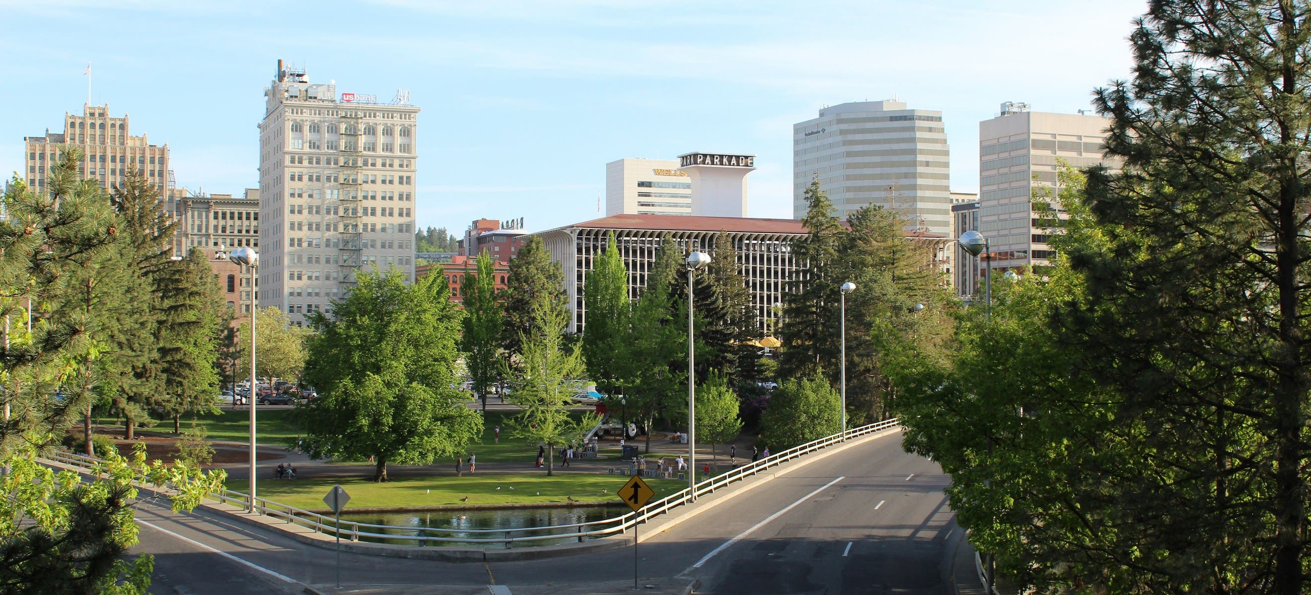 View of Spokane, home to local concerts and live music venues
