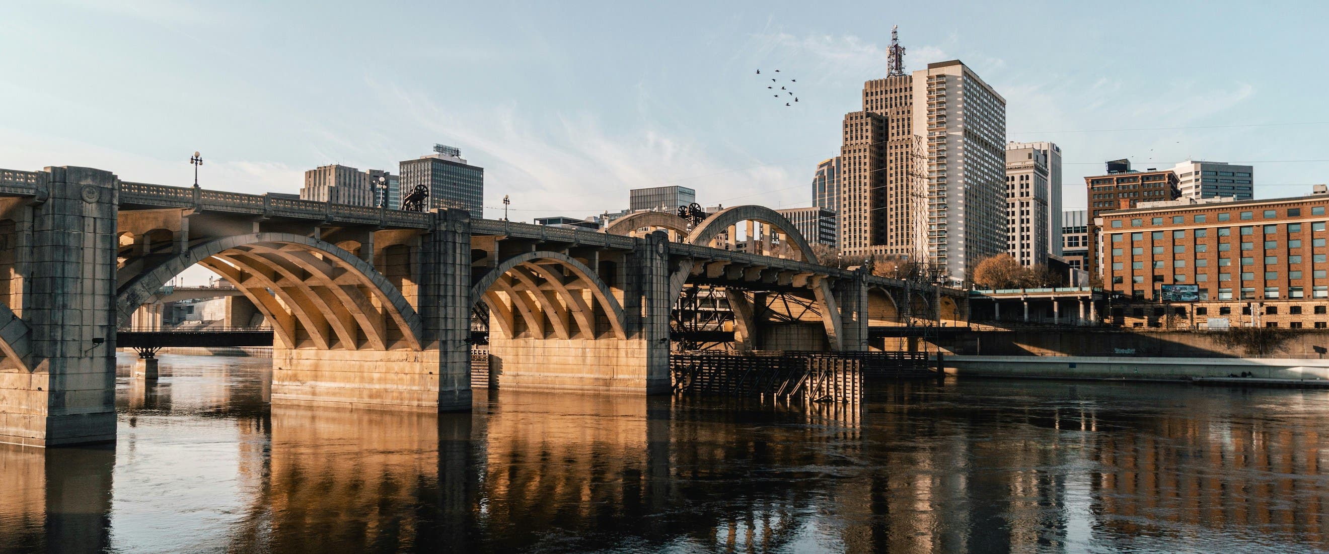 View of St. Paul, home to local concerts and live music venues
