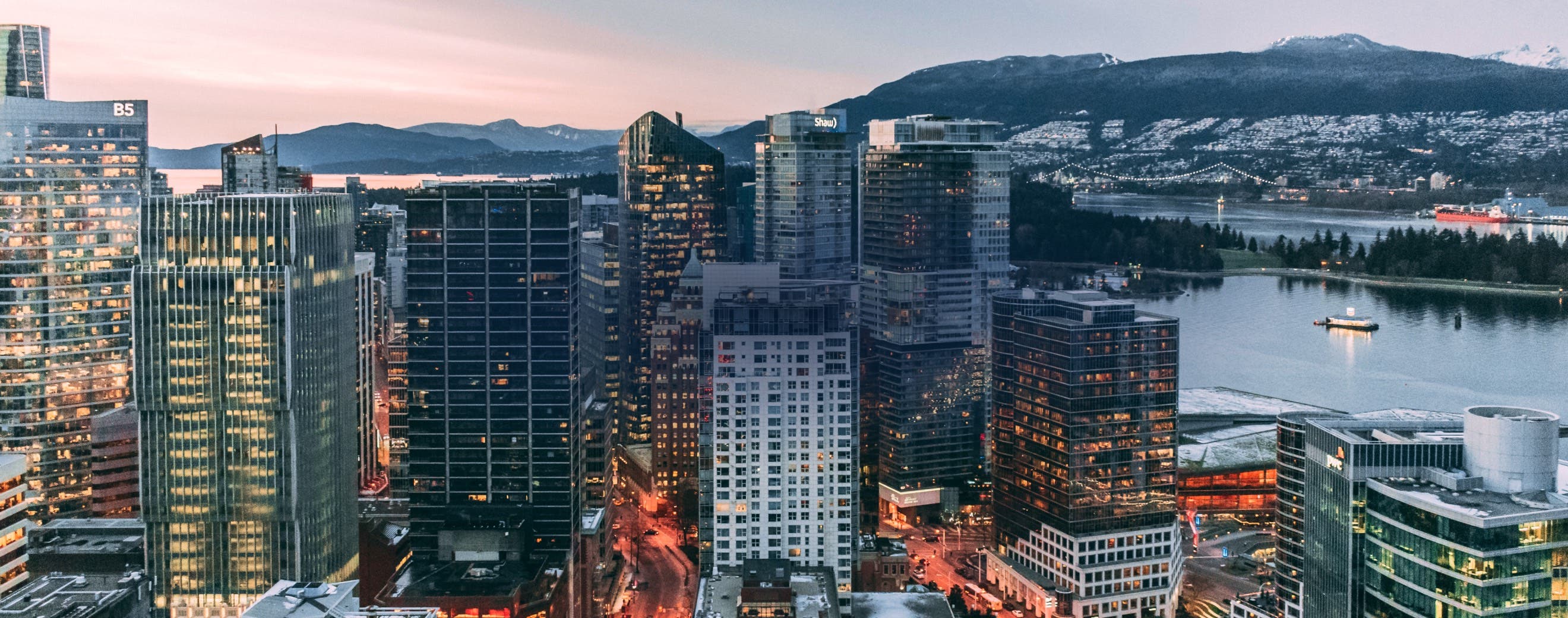 View of Vancouver, home to local concerts and live music venues
