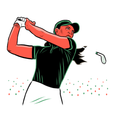 female golfer