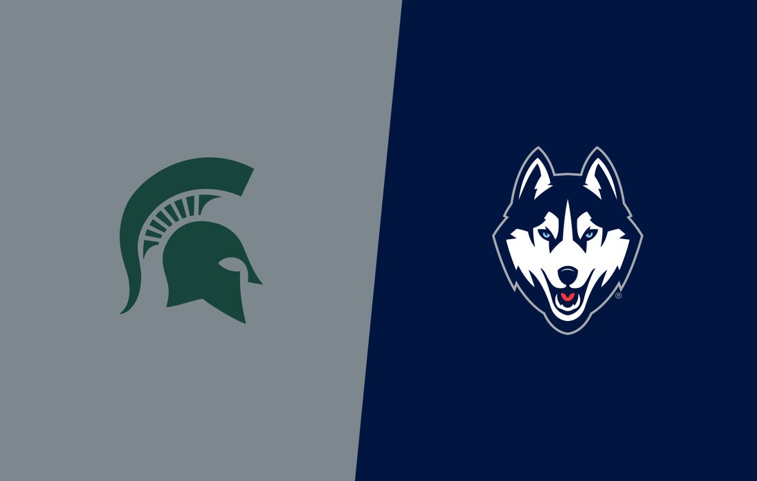 Promotional image for Michigan State at UConn tickets at PeoplesBank Arena on Oct 28, 2025