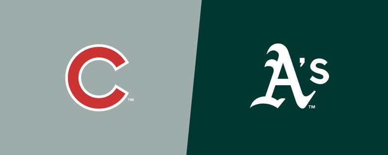 Cubs at Athletics