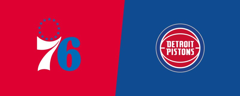76ers at Pistons