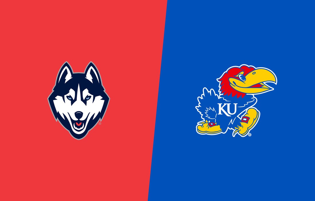 Promotional image for UConn at Kansas tickets at Allen Fieldhouse on Dec 2, 2025