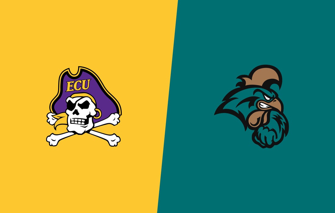 Promotional image for East Carolina at Coastal Carolina tickets at Brooks Stadium on Sep 13, 2025