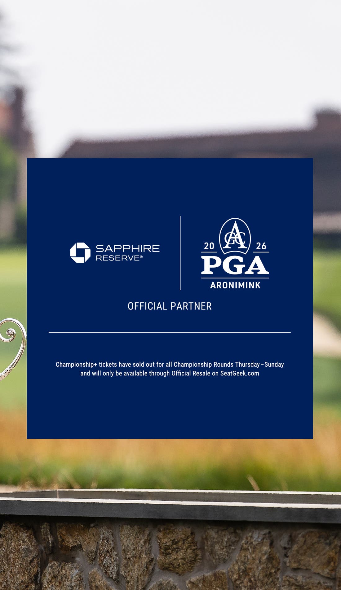 2026 PGA Championship promotional image for upcoming events and ticket sales