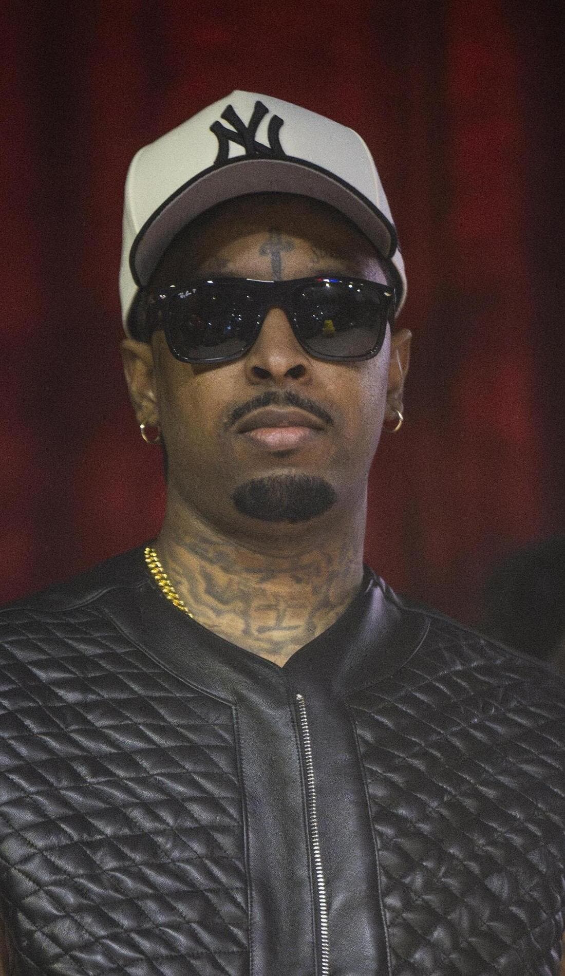 21 Savage promotional image for upcoming events and ticket sales