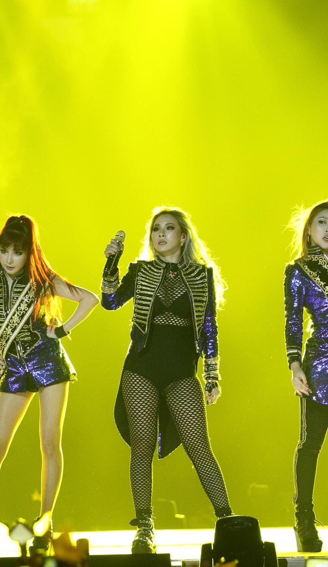 2NE1 promotional image for upcoming events and ticket sales