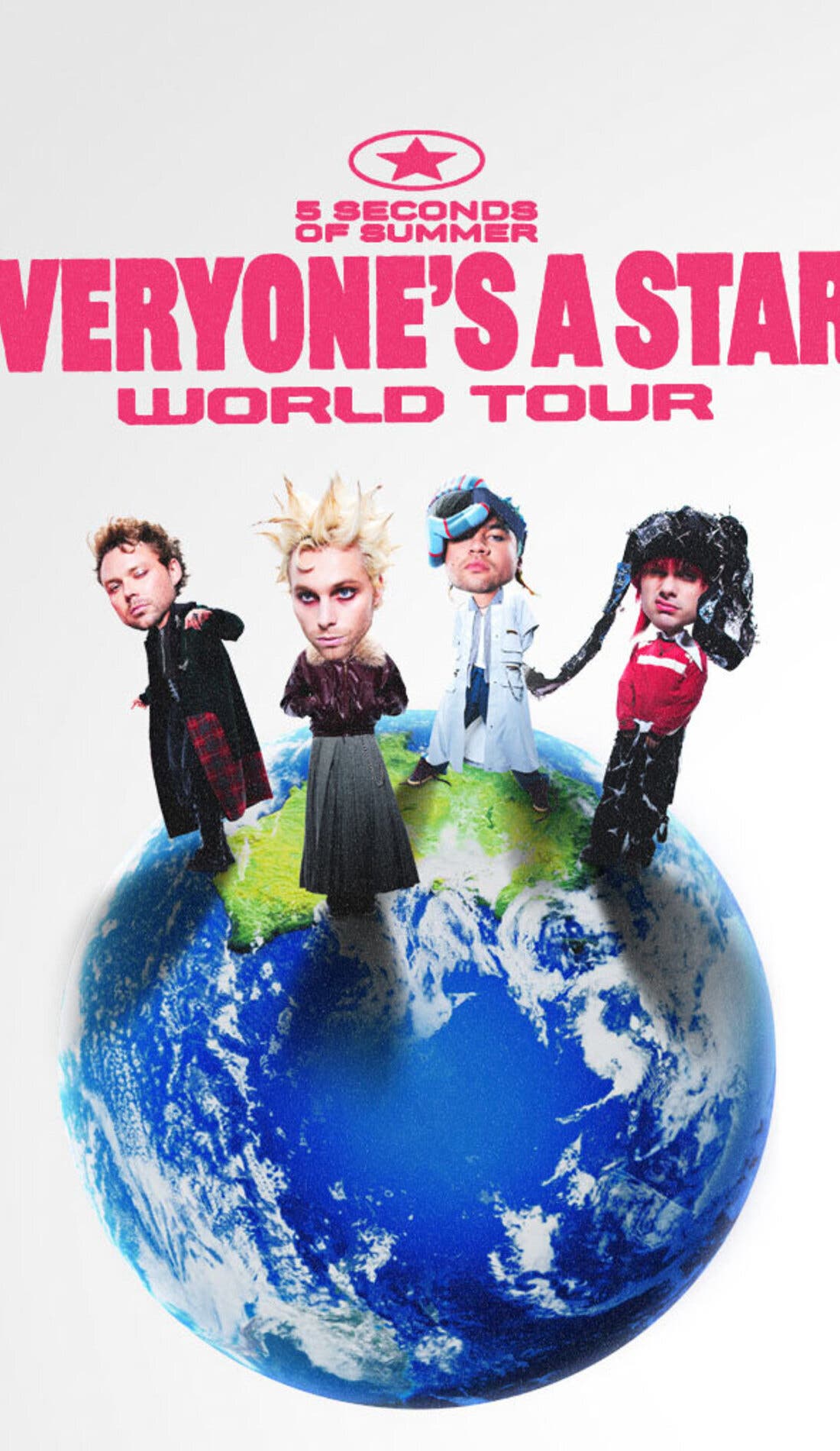 5 Seconds of Summer promotional image for upcoming events and ticket sales