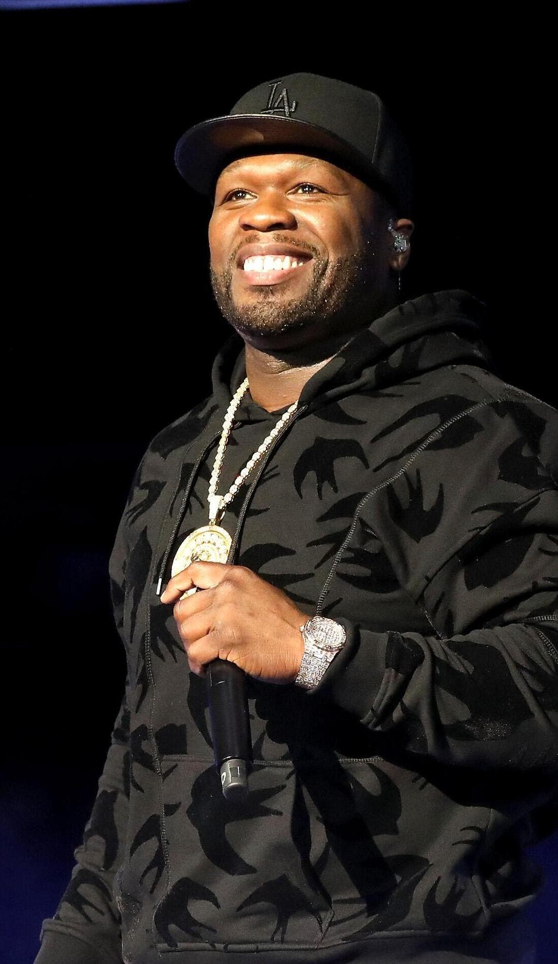 50 Cent promotional image for upcoming events and ticket sales