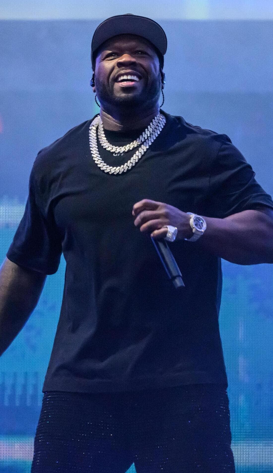 50 Cent promotional image for upcoming events and ticket sales