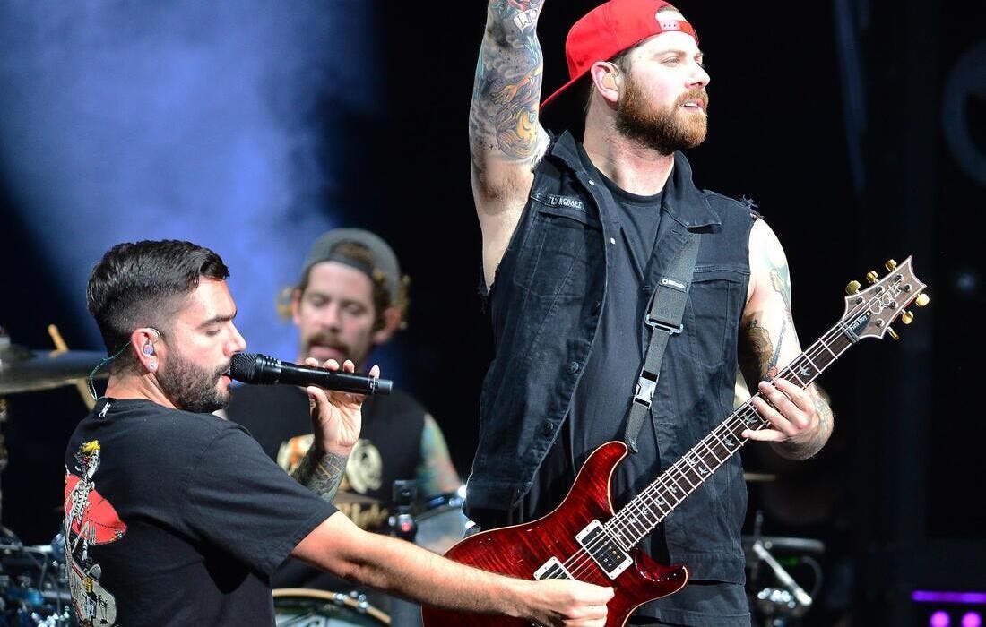 Promotional image for A Day to Remember and Yellowcard with The Wonder Years and Dinosaur Pile-Up tickets at American Bank Center on Nov 22, 2025