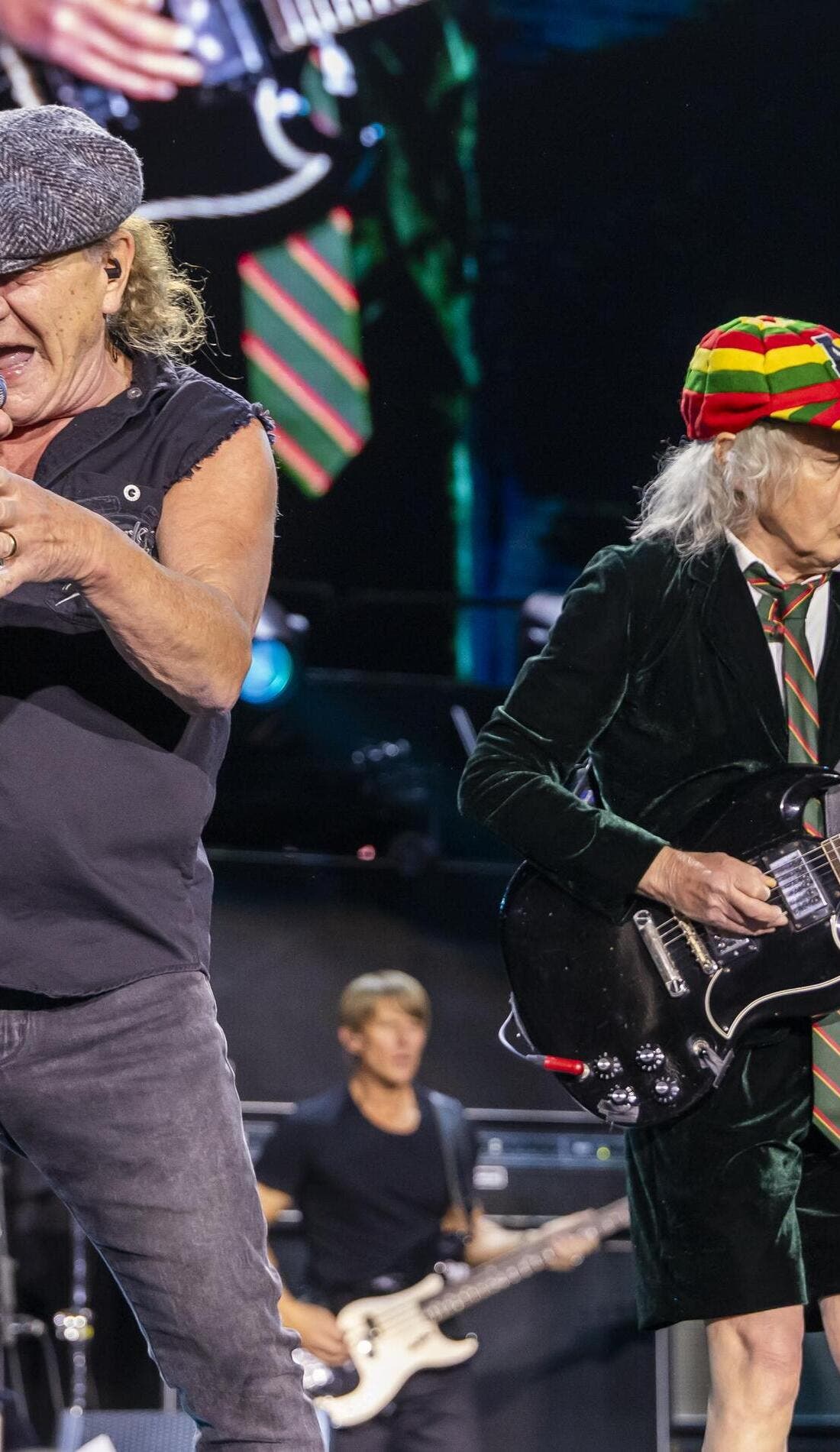 AC/DC promotional image for upcoming events and ticket sales in San Francisco