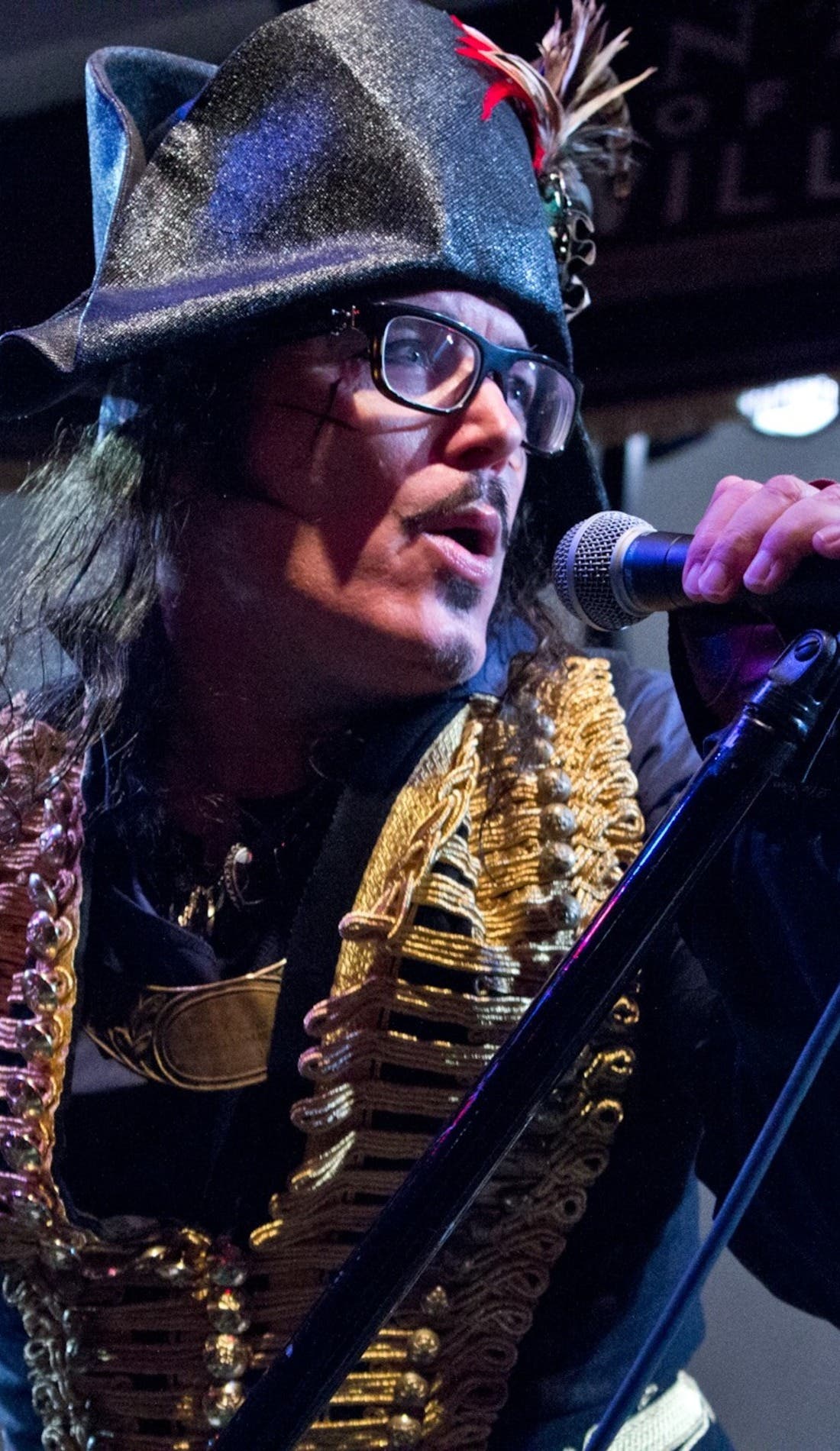 Adam Ant - Performing Dirk Wears White Sox In Full promotional image for upcoming events and ticket sales
