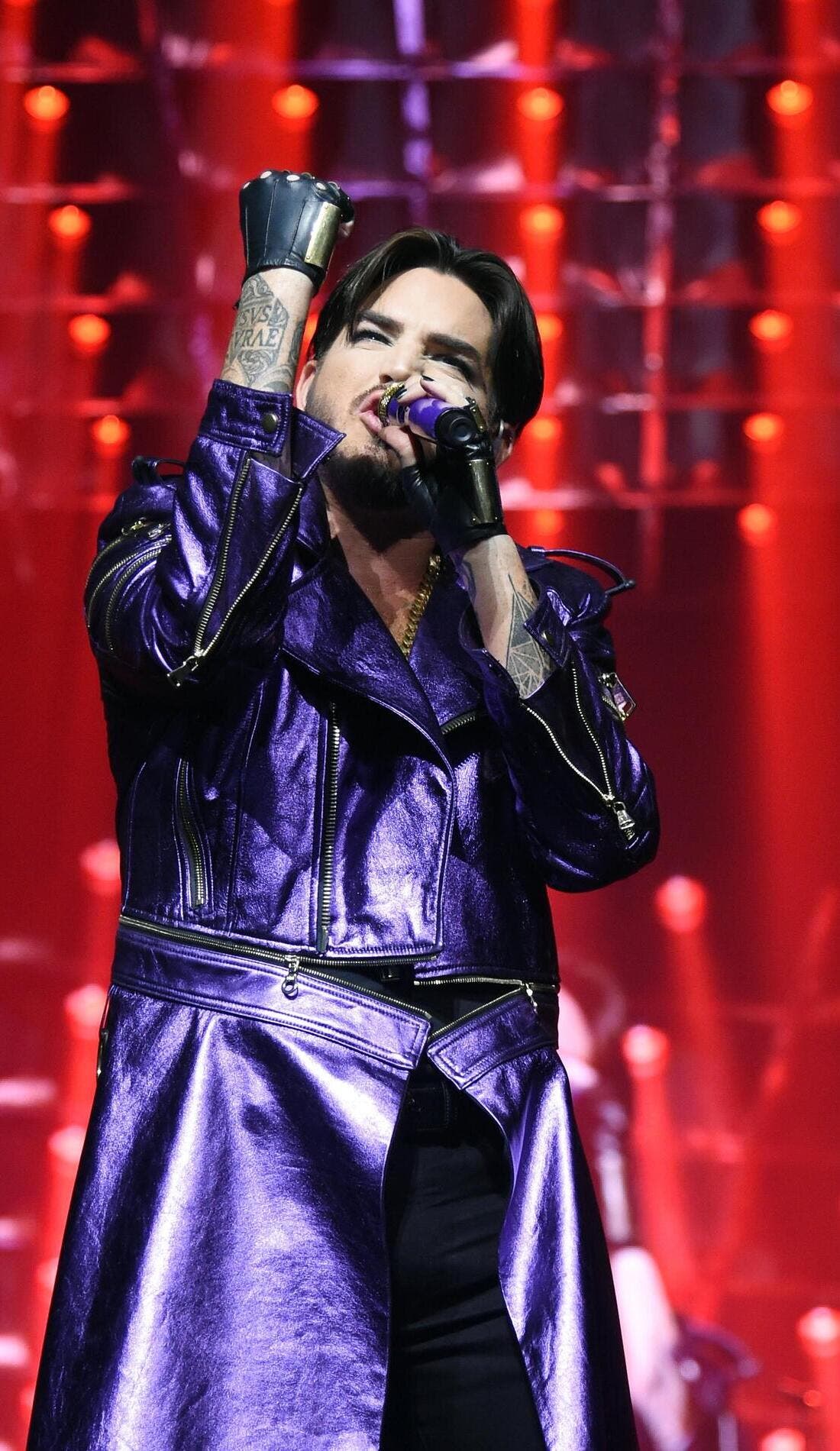 Adam Lambert promotional image for upcoming events and ticket sales in New York