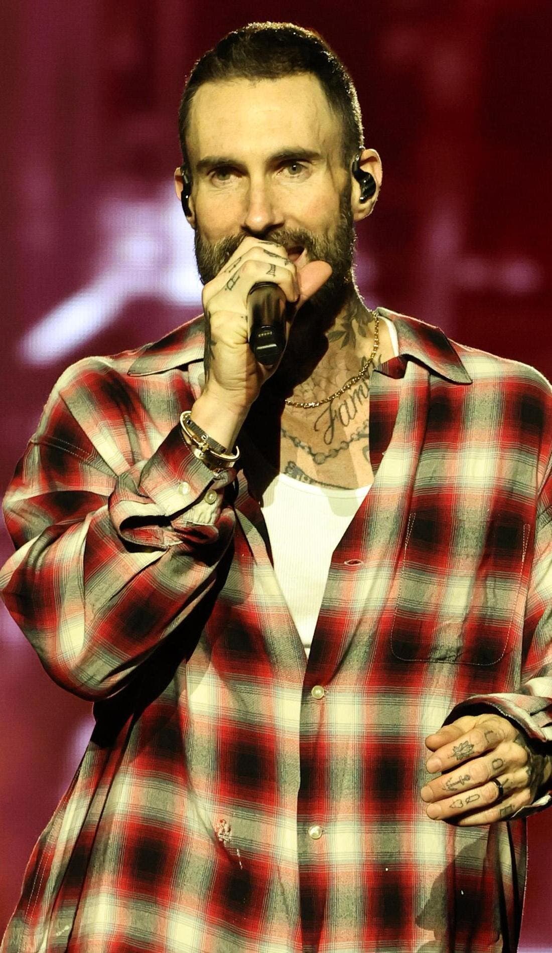 Adam Levine promotional image for upcoming events and ticket sales
