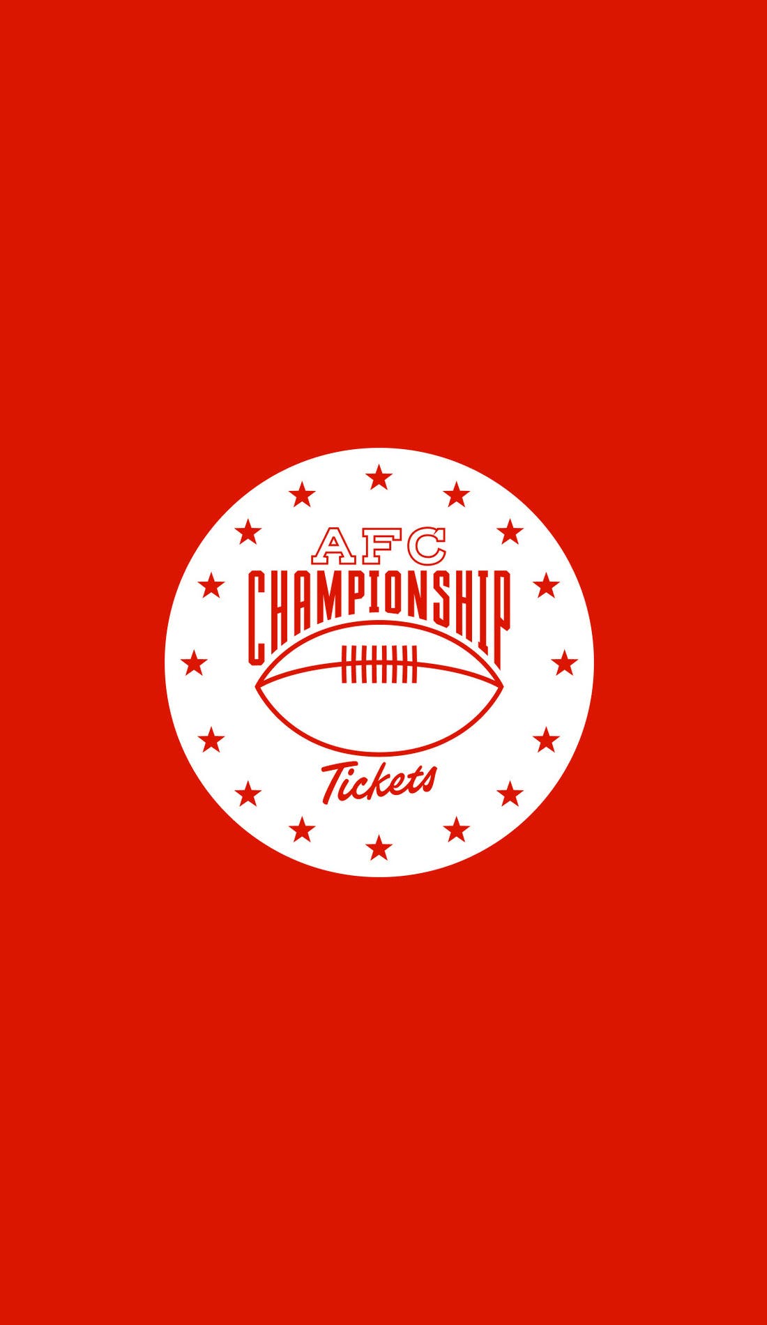 AFC Championship promotional image for upcoming events and ticket sales