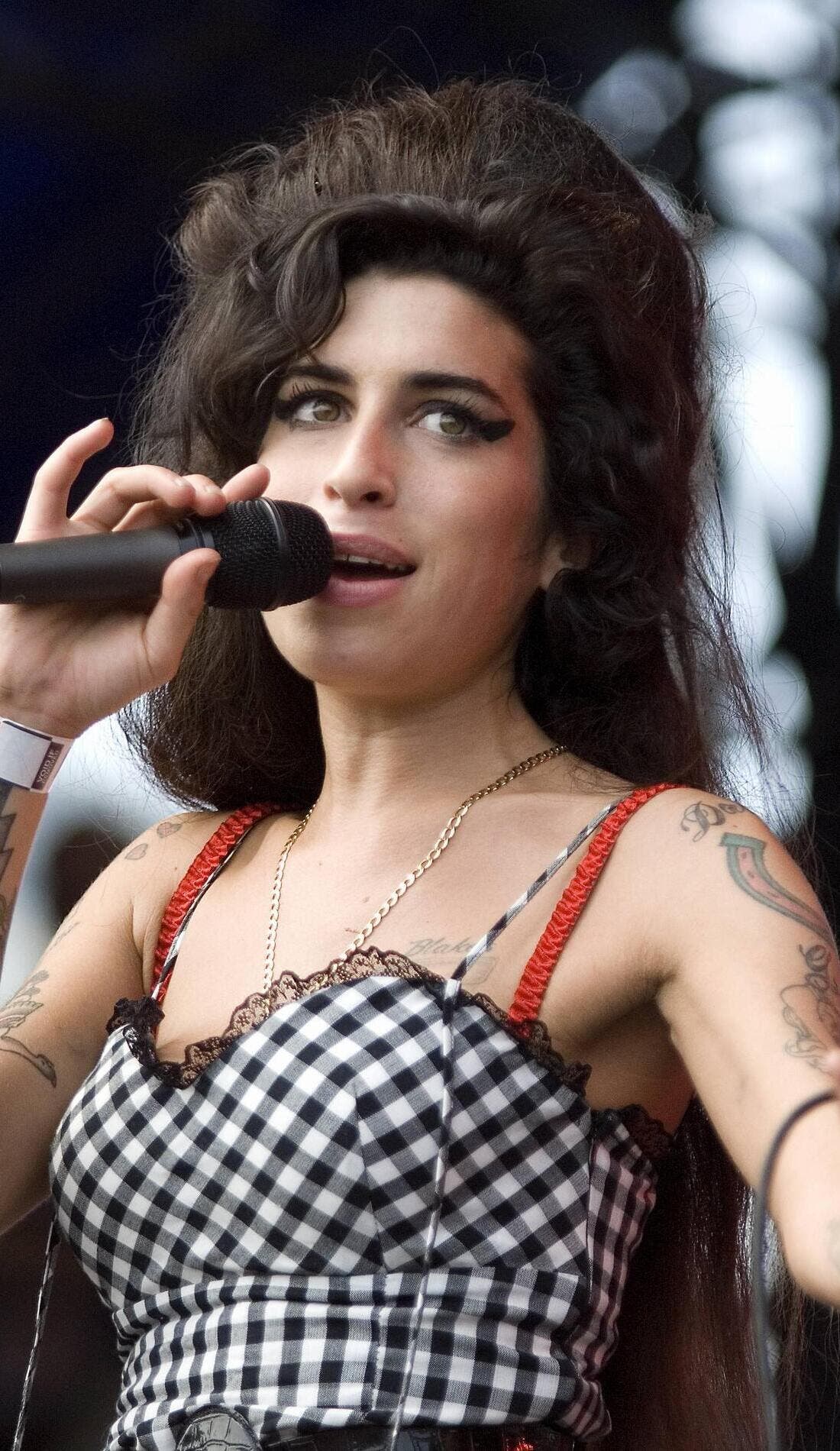 Amy Winehouse promotional image for upcoming events and ticket sales