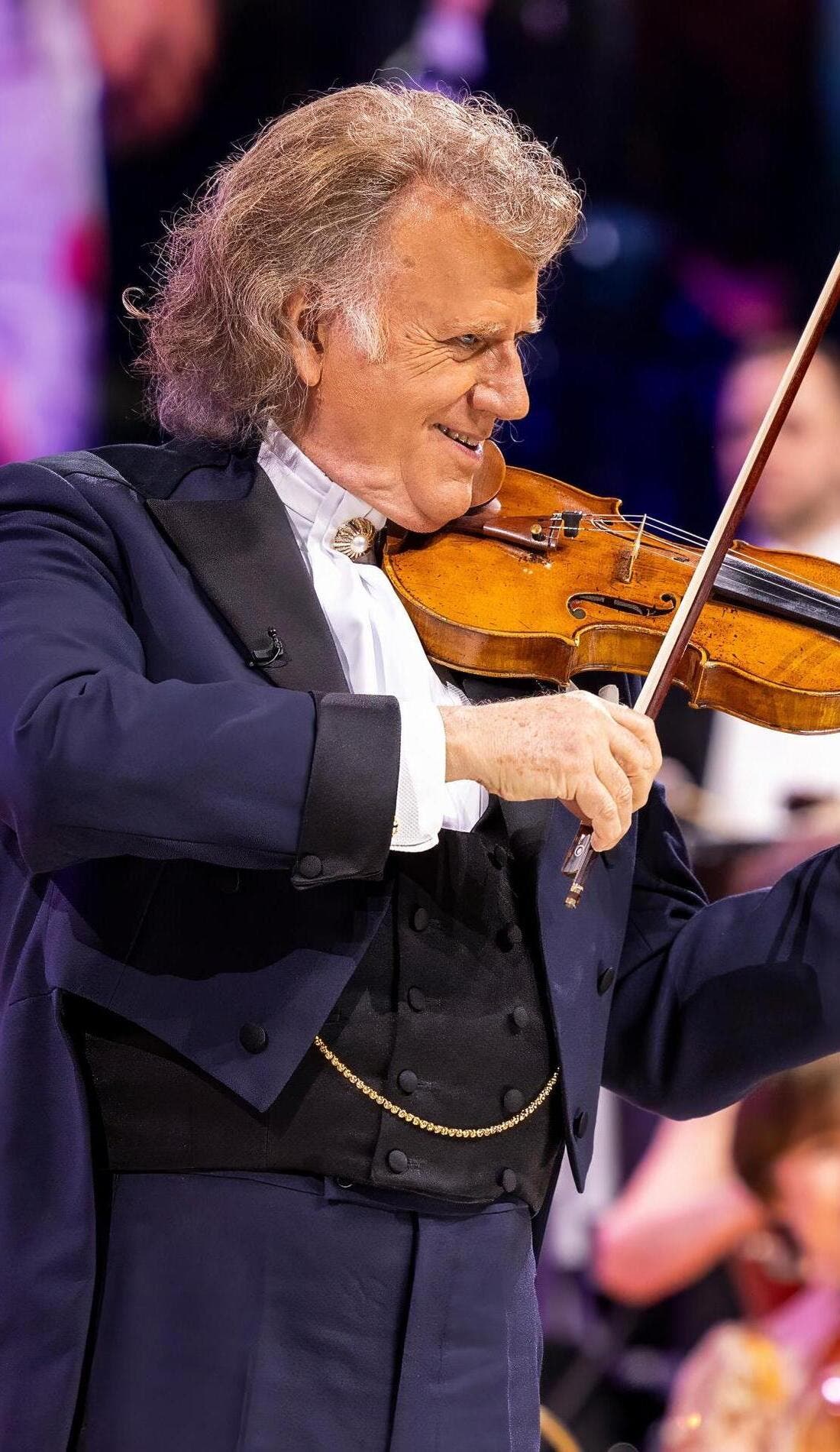Andre Rieu promotional image for upcoming events and ticket sales