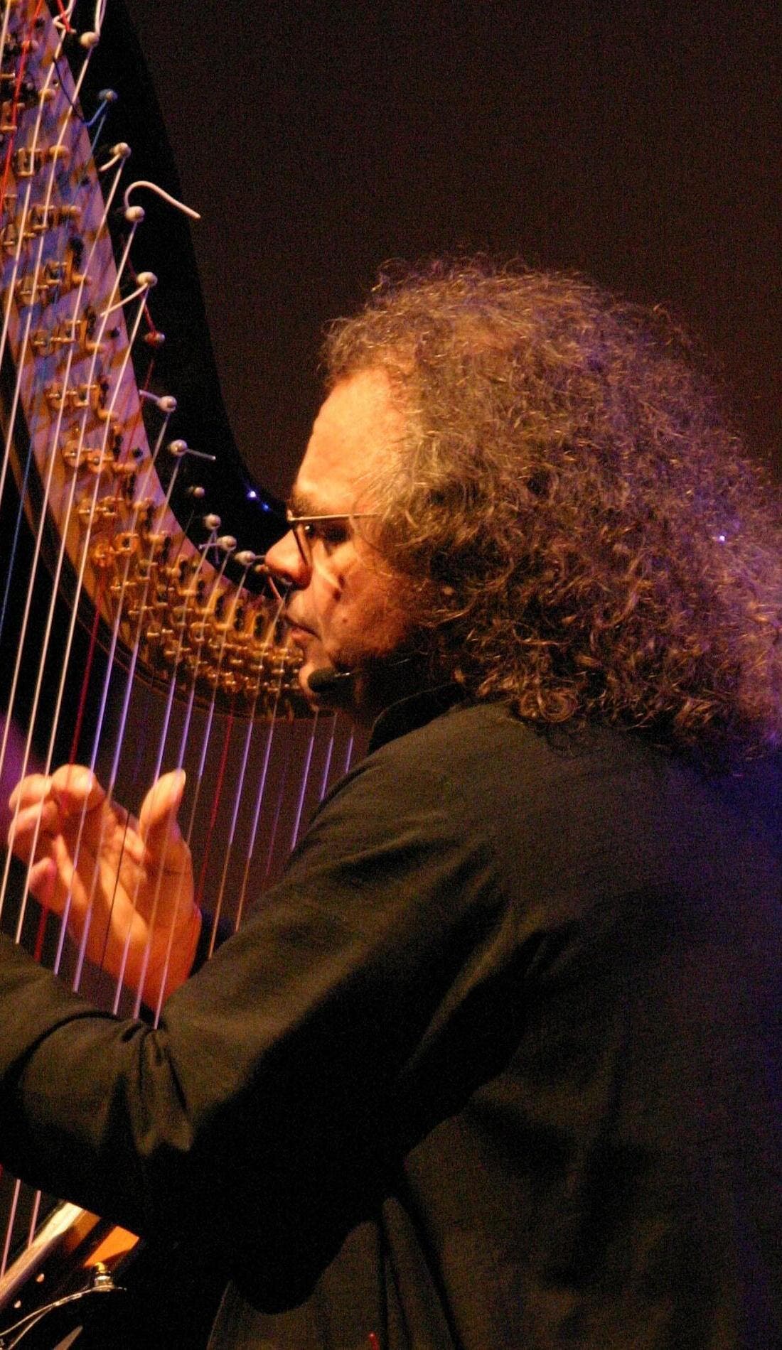 Andreas Vollenweider promotional image for upcoming events and ticket sales