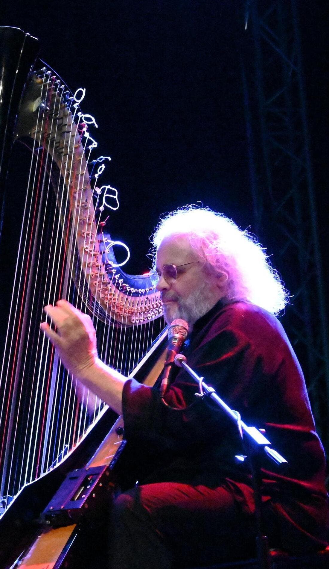 Andreas Vollenweider promotional image for upcoming events and ticket sales