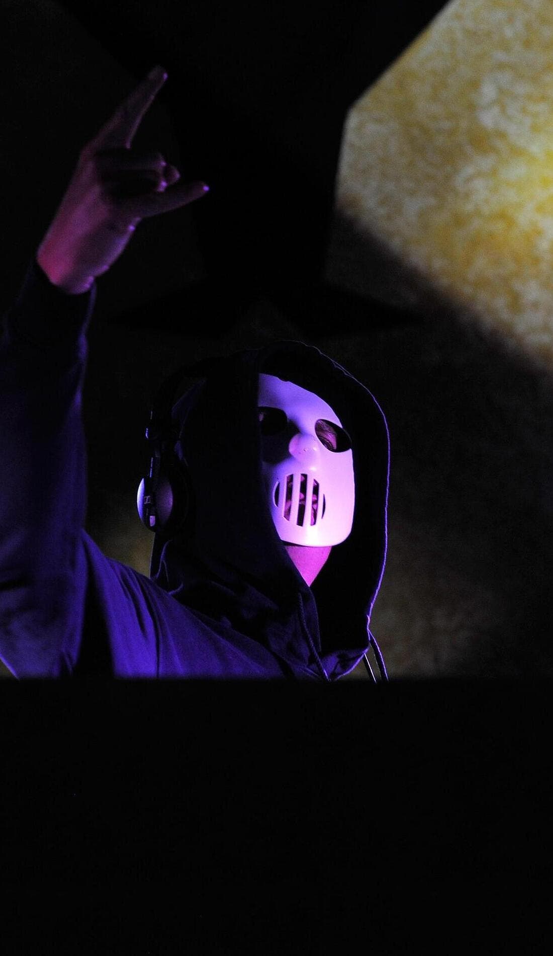 Angerfist promotional image for upcoming events and ticket sales