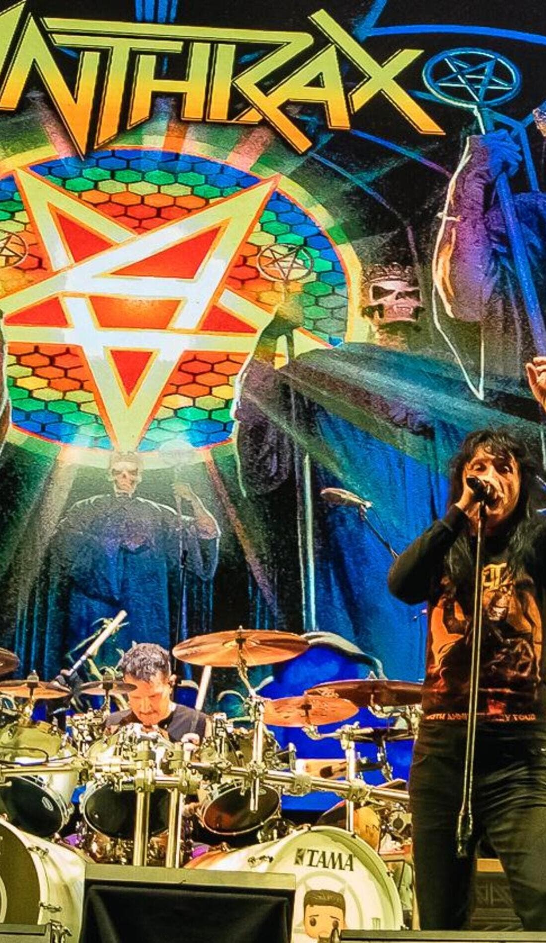 Anthrax promotional image for upcoming events and ticket sales