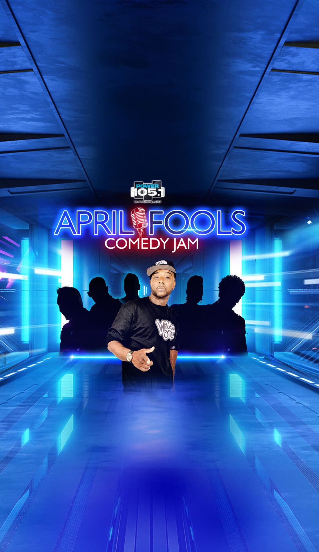 April Fools Comedy Jam promotional image for upcoming events and ticket sales