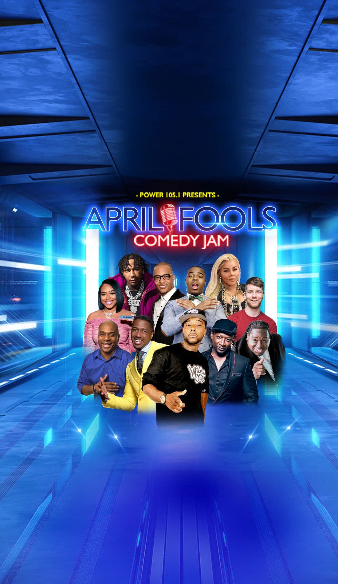 April Fools Comedy Jam promotional image for upcoming events and ticket sales