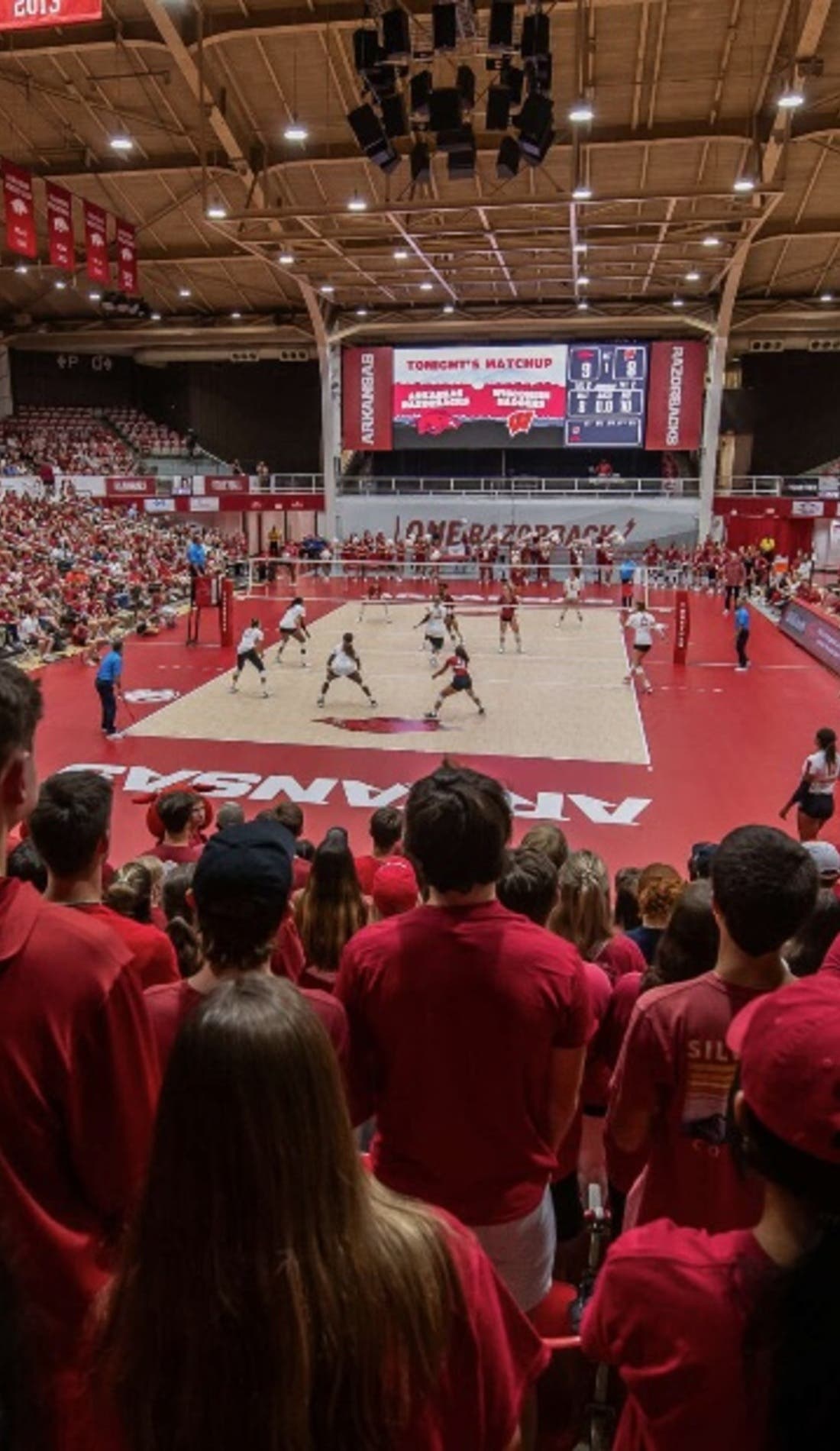 Arkansas Razorbacks Womens Volleyball promotional image for upcoming events and ticket sales