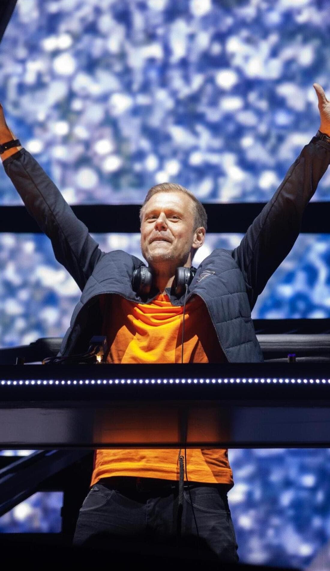 Armin van Buuren promotional image for upcoming events and ticket sales