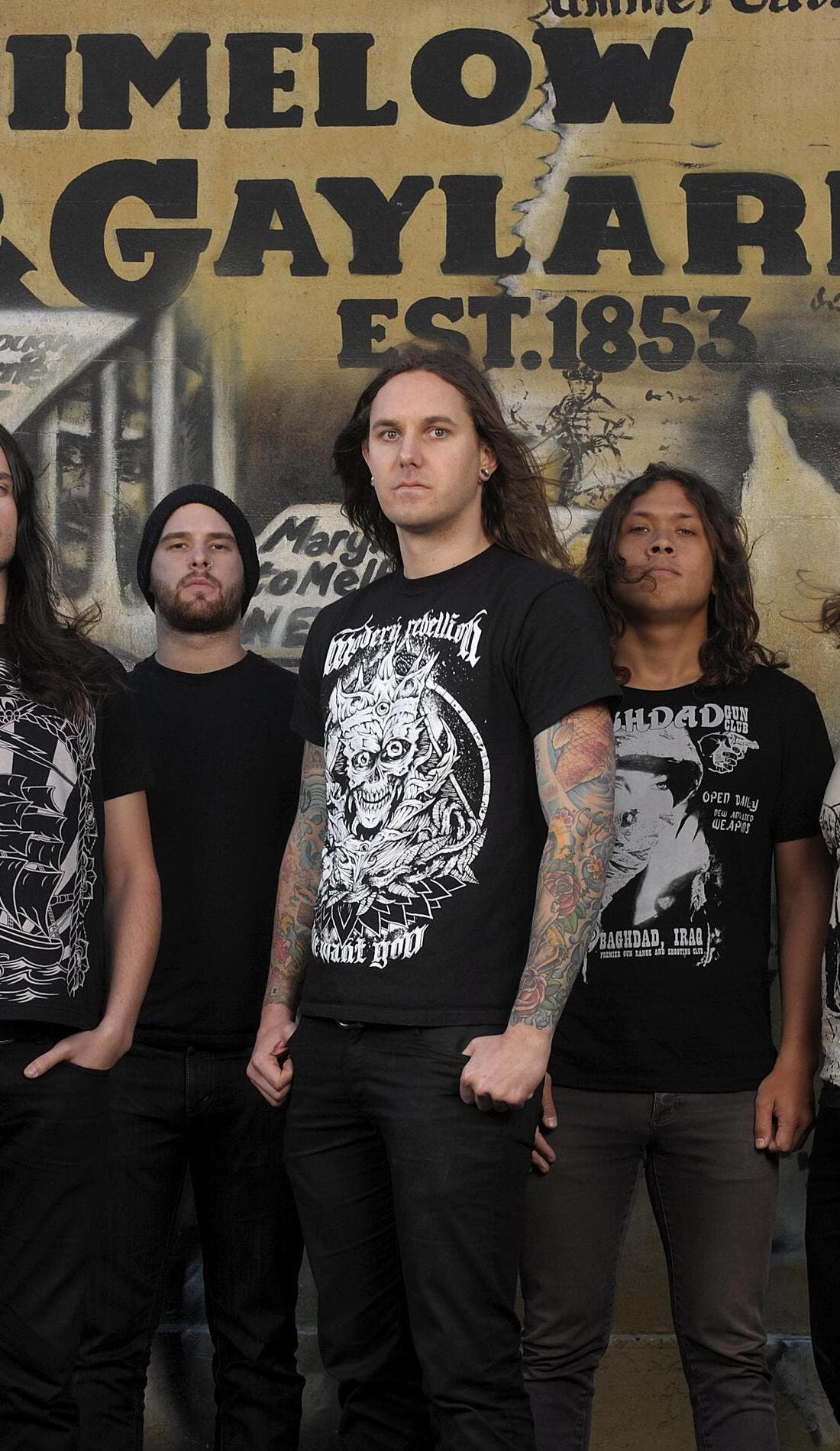 As I Lay Dying promotional image for upcoming events and ticket sales