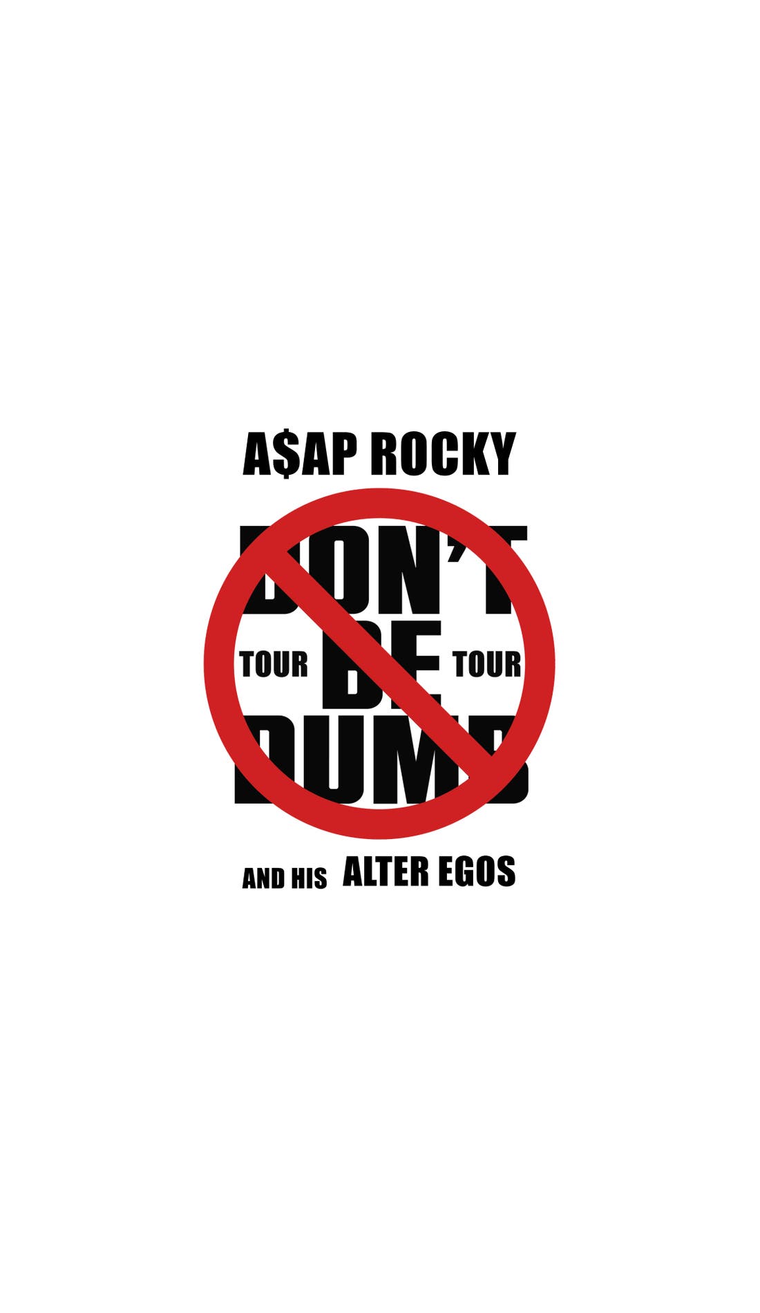 A$AP Rocky promotional image for upcoming events and ticket sales in Edmonton