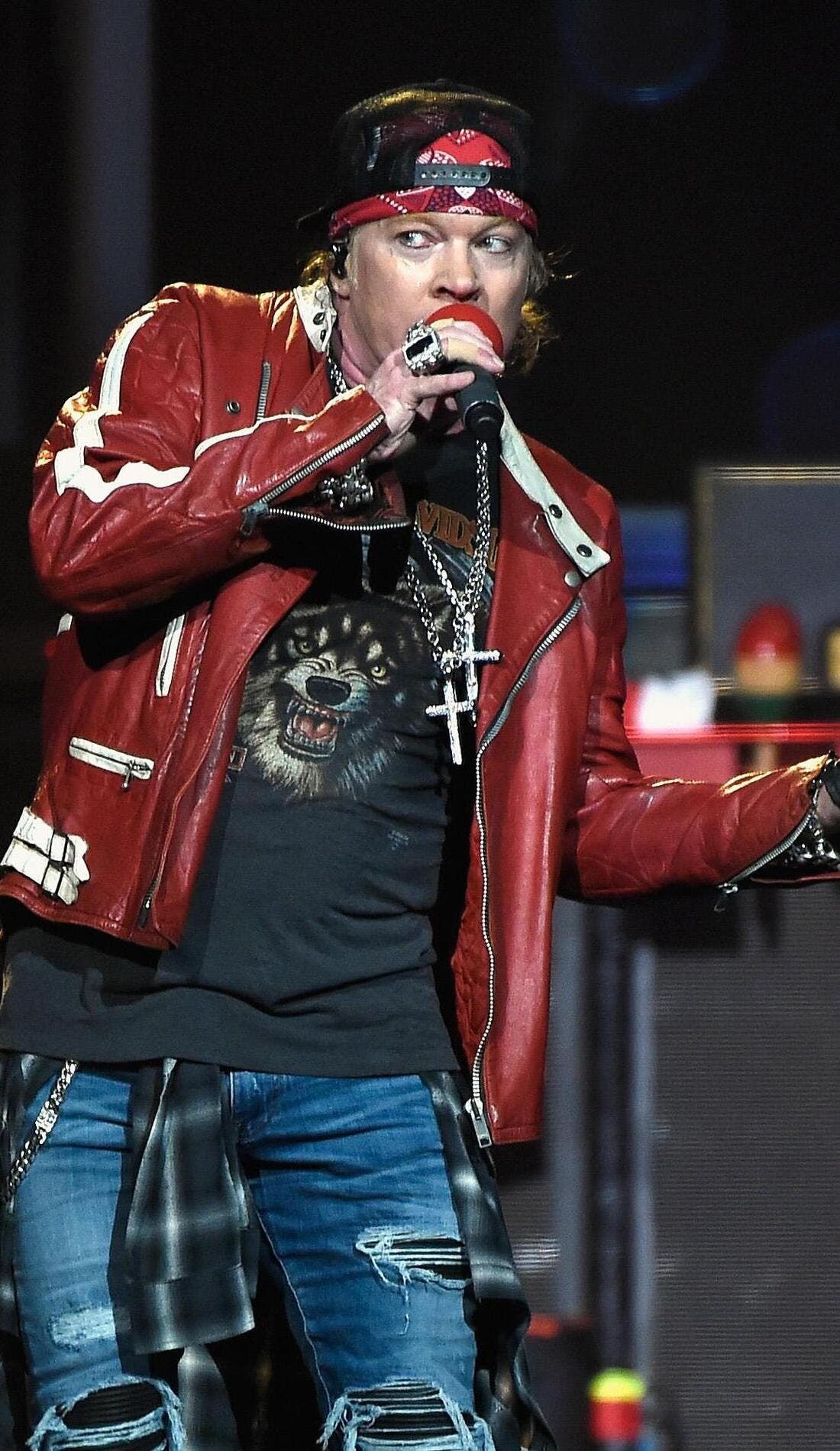 Axl Rose promotional image for upcoming events and ticket sales