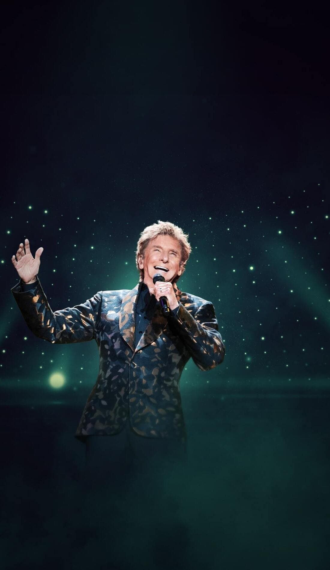Barry Manilow promotional image for upcoming events and ticket sales