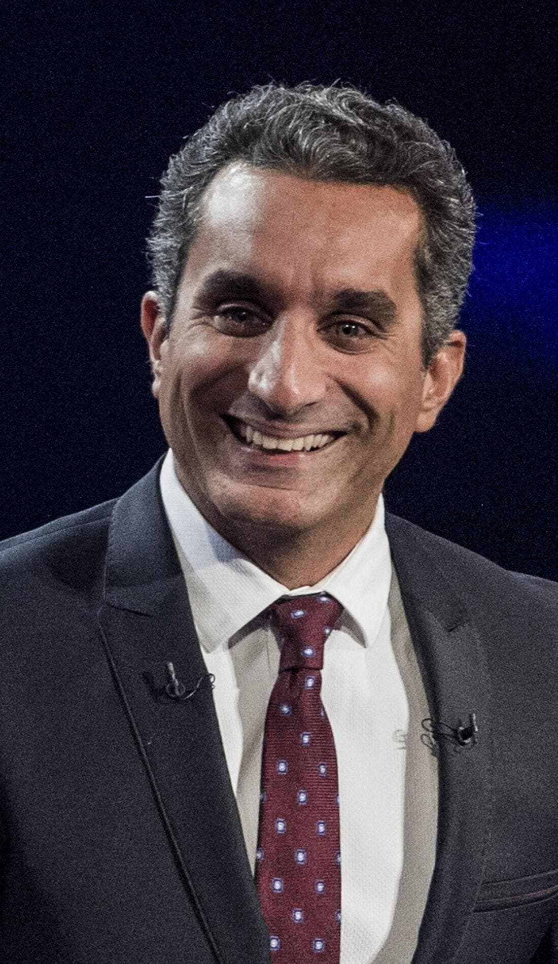 Bassem Youssef promotional image for upcoming events and ticket sales