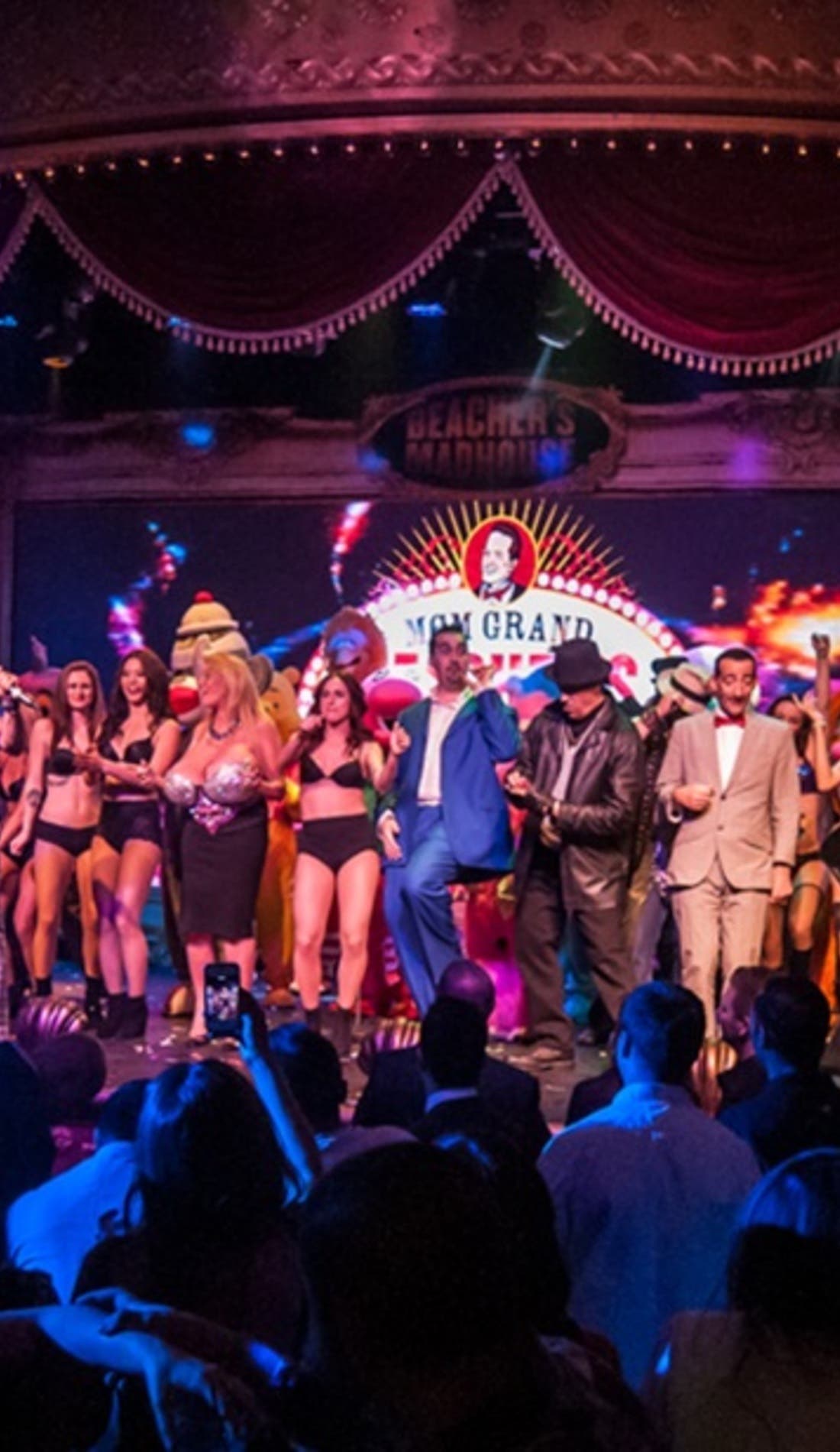 Beacher's Madhouse promotional image for upcoming events and ticket sales