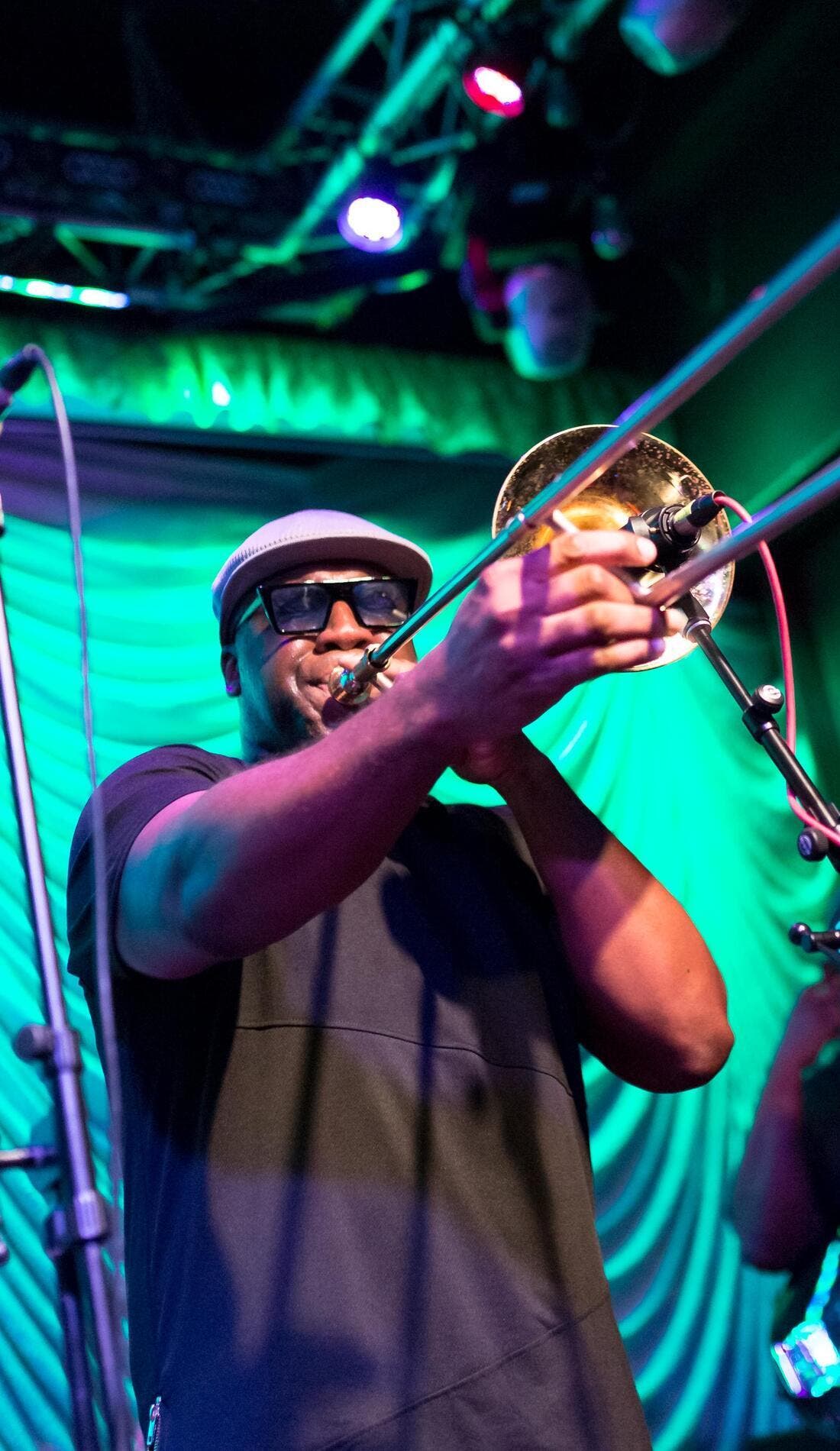 Big Sam's Funky Nation promotional image for upcoming events and ticket sales