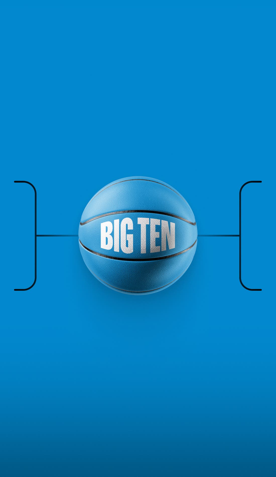 Big Ten Men's Basketball Tournament promotional image for upcoming events and ticket sales