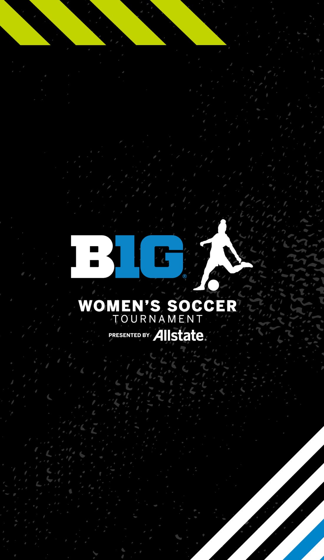 Big Ten Womens Soccer Tournament promotional image for upcoming events and ticket sales