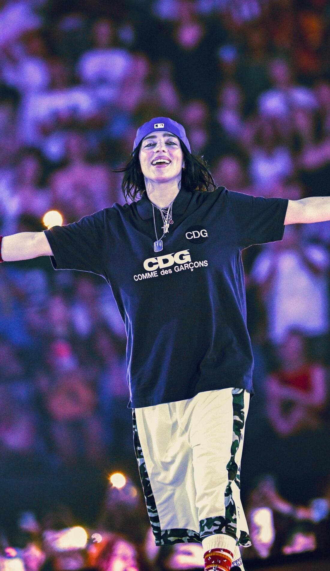 Billie Eilish promotional image for upcoming events and ticket sales