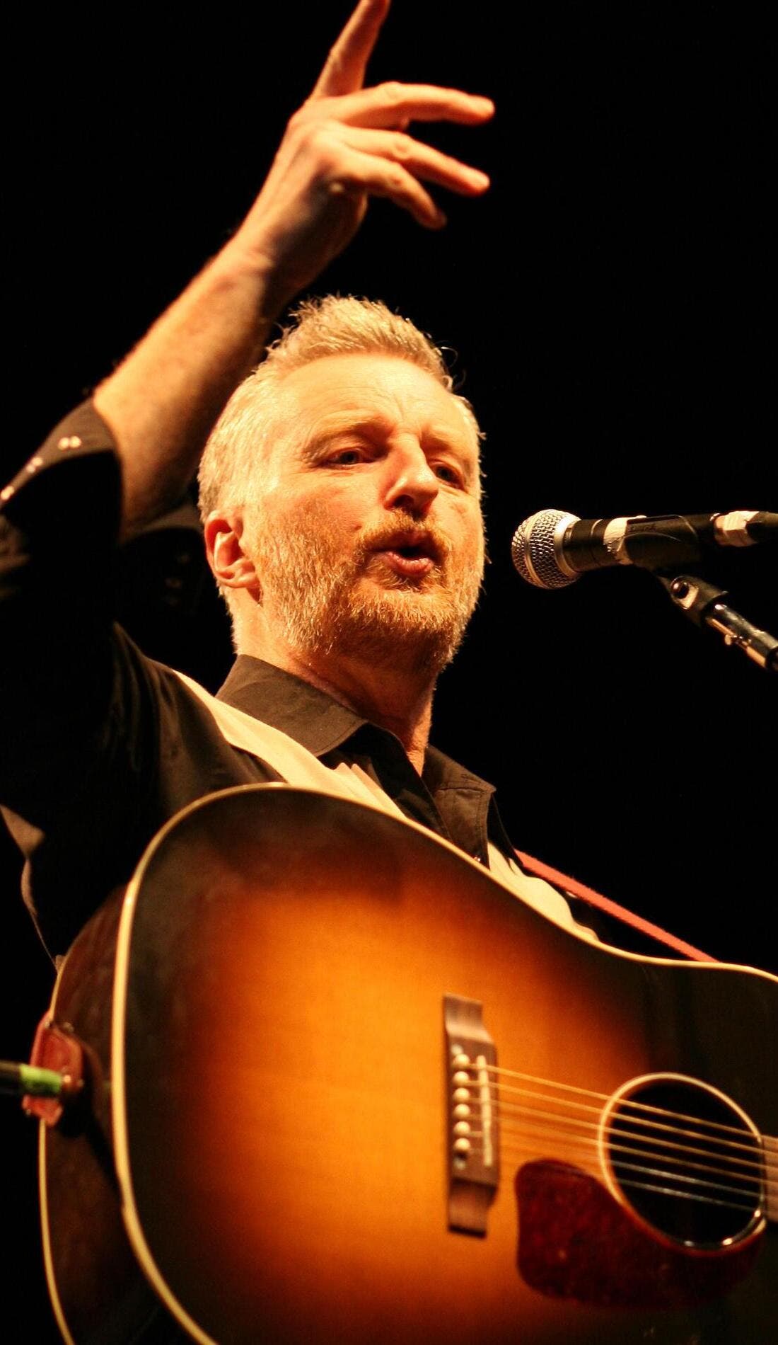 Billy Bragg promotional image for upcoming events and ticket sales