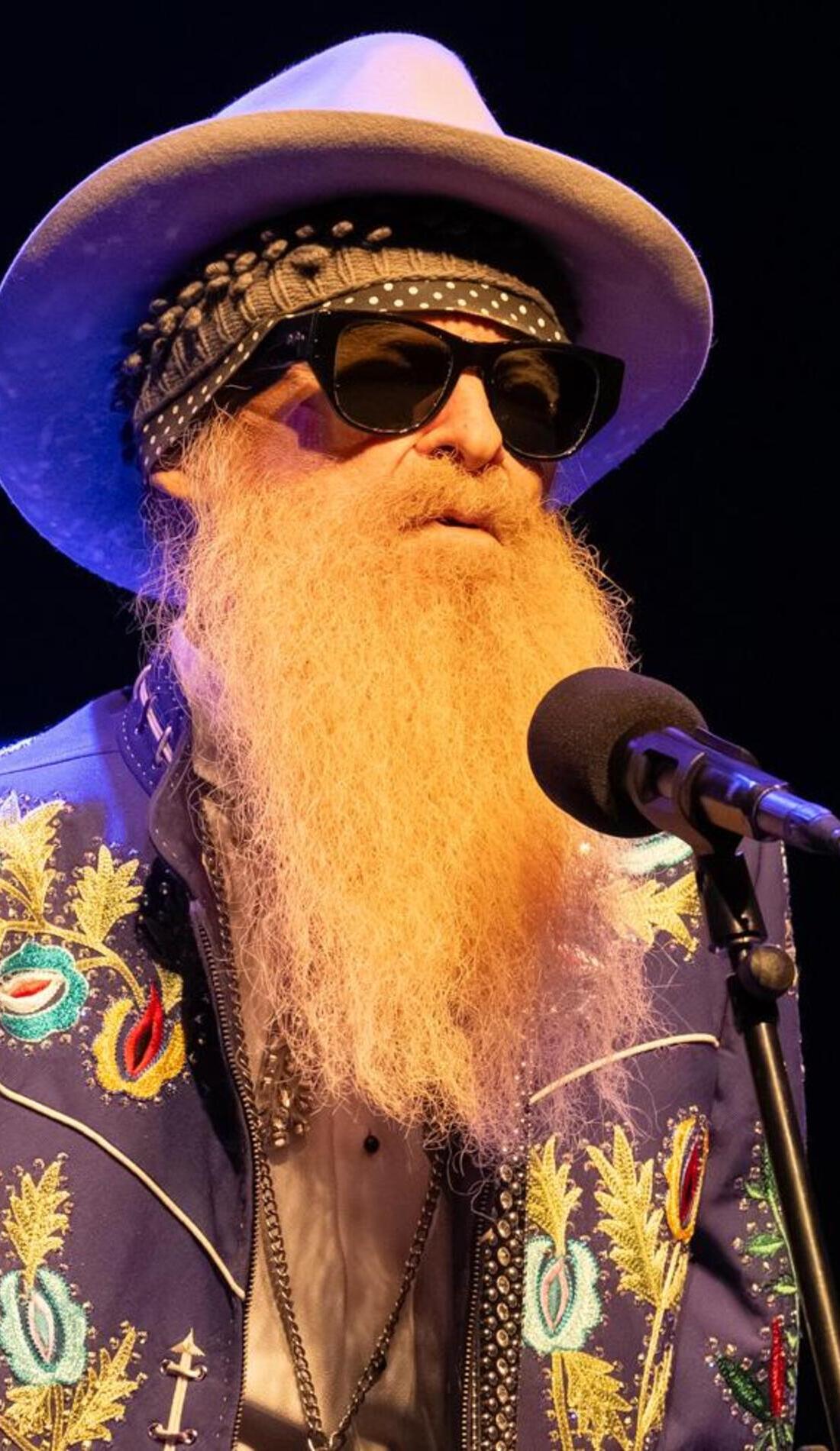 Billy Gibbons promotional image for upcoming events and ticket sales