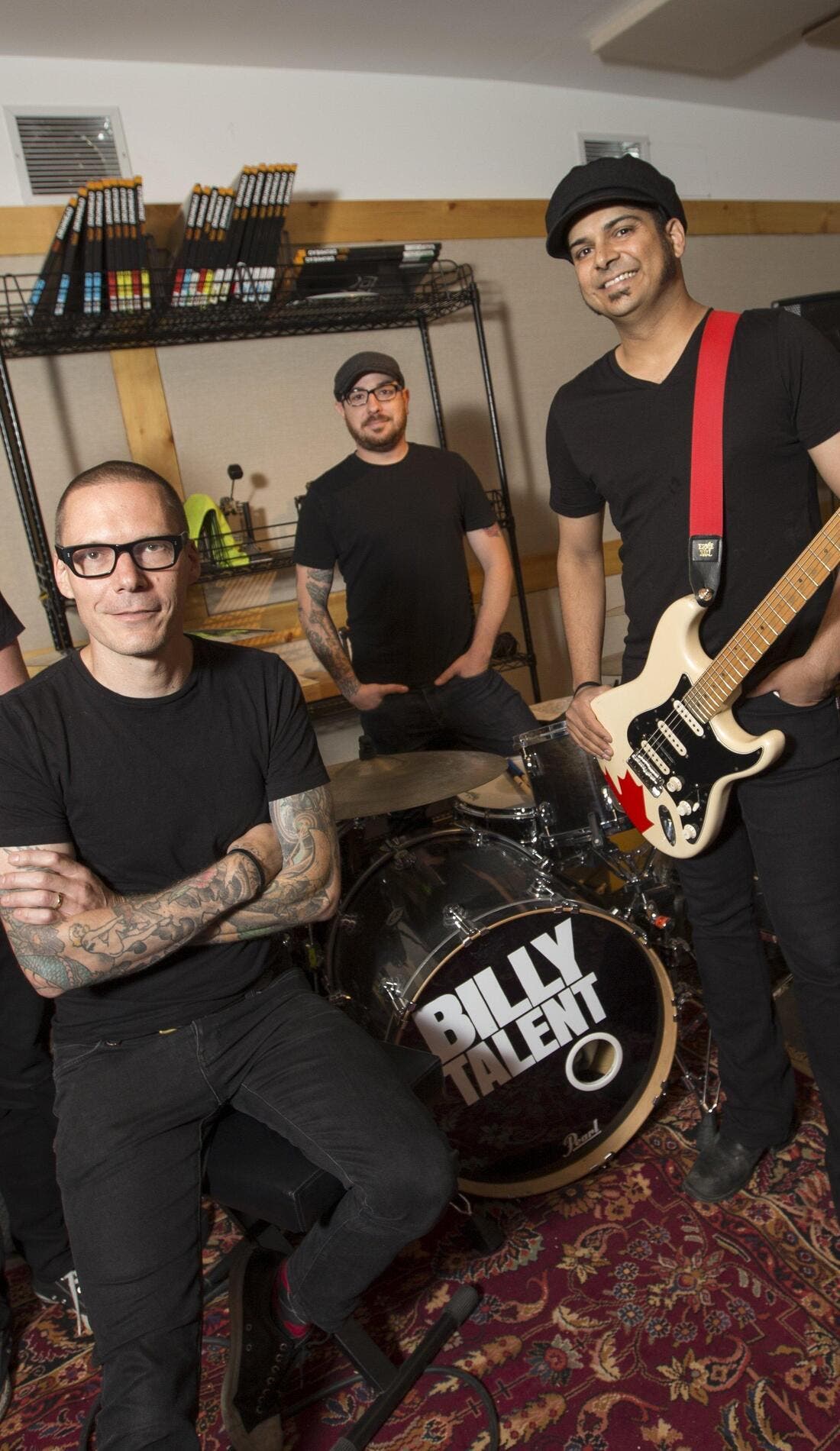 Billy Talent promotional image for upcoming events and ticket sales