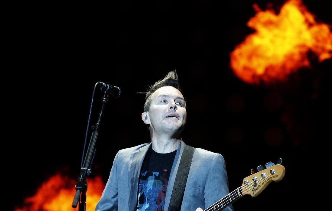 Promotional image for blink-182 with Alkaline Trio tickets at MidFlorida Credit Union Amphitheatre on Aug 29, 2025